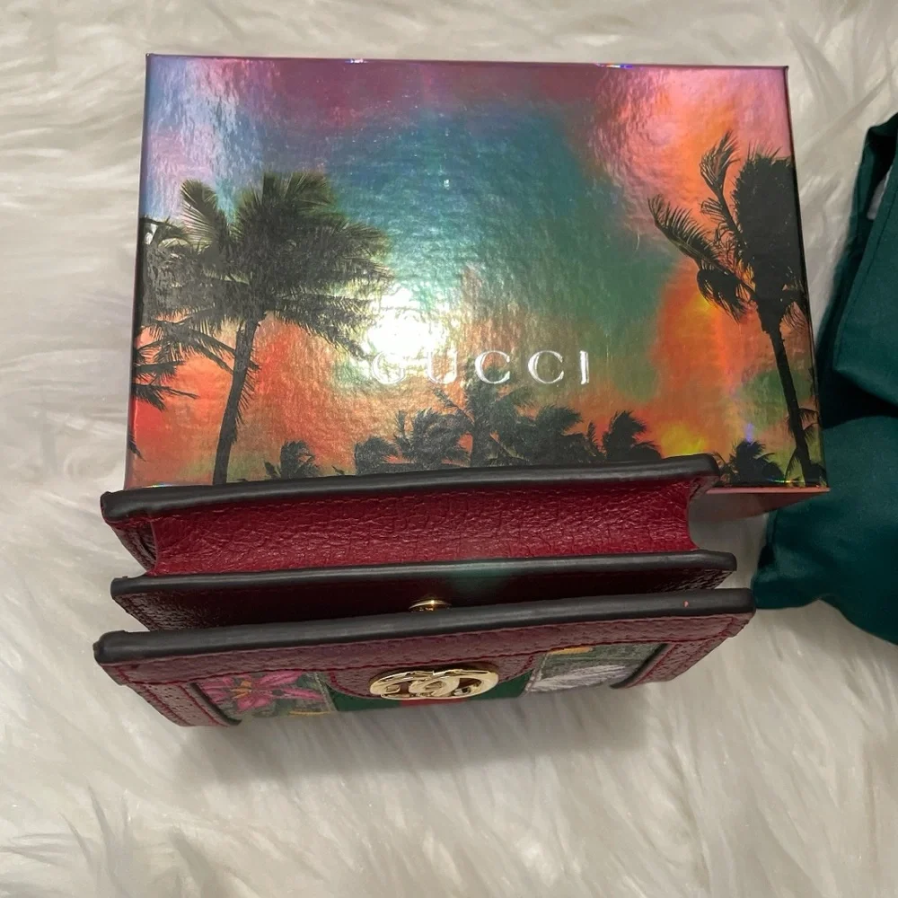 Gucci Ophidia Floral Card Holder Wallet - Picture 3 of 9